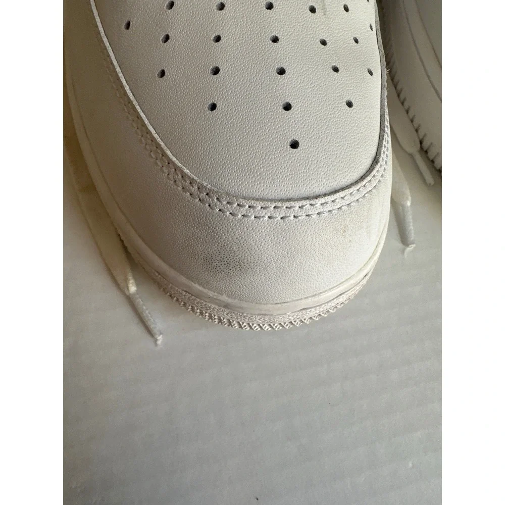 Nike Air Force 1 07 Low Triple White Mens Size 12.5 315122-111 Leather Sneakers⁠